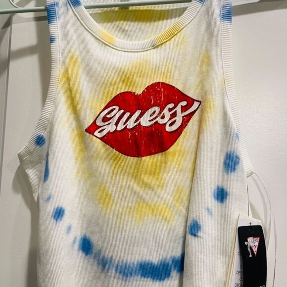 GUESS Crop Tank Top - Picture 1 of 13